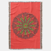 Mandala-Wurfs-Decke der Kunst-3D Decke (Vorderseite Vertikal)
