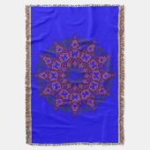 Mandala-Wurfs-Decke der Kunst-3D Decke (Vorderseite Vertikal)