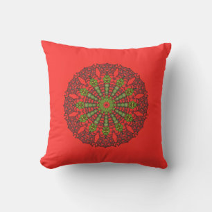 Mandala-Wurfs-Kissen der Kunst-3D Kissen