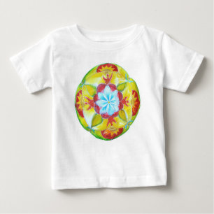 Mandala <Yellow Round handgemalt Mandala Baby T-shirt