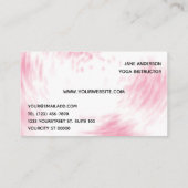 Mandala Yoga Business Card Visitenkarte (Rückseite)