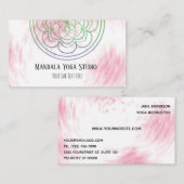 Mandala Yoga Business Card Visitenkarte (Vorne/Hinten)