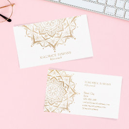 Mandala Yoga Instructor Yoga Lehrer Visitenkarte