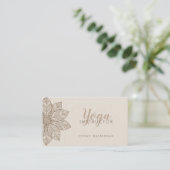 Mandala Yoga-Lehrer Visitenkarte (Stehend Vorderseite)