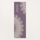 Mandala Yoga Mat mit Namen, personalisierbar, benu Yogamatte (Rückseite)