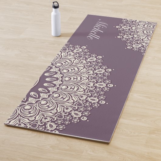 Mandala Yoga Mat mit Namen, personalisierbar, benu Yogamatte (Beispiel)