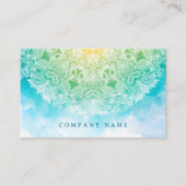 Mandala Yoga Meditation Visitenkarte (Vorderseite)