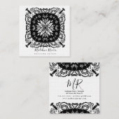 Mandala Yoga Quadratische Visitenkarte (Vorne/Hinten)