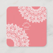 Mandala Yoga Studio Quadratische Visitenkarte (Vorderseite)