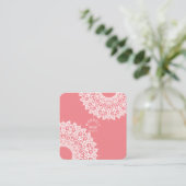 Mandala Yoga Studio Quadratische Visitenkarte (Stehend Vorderseite)