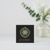 Mandala Yoga Visitenkarte (Stehend Vorderseite)