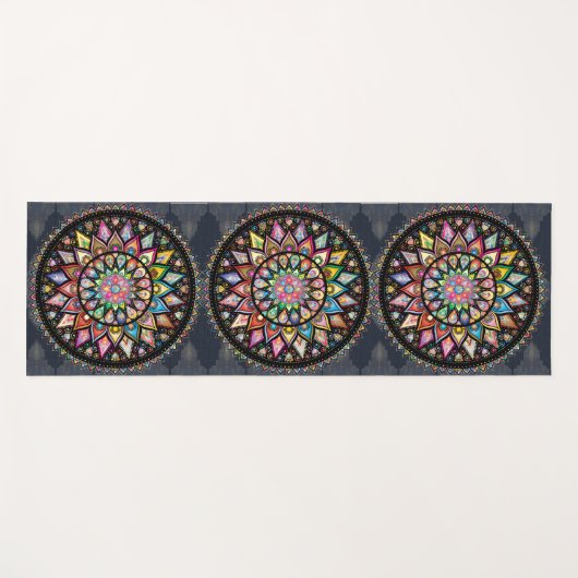 Mandala Yogamatte (Vorderseite (Horizontal))