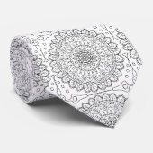 Mandala Zen Buddha Geometric Krawatte (Gerollt)