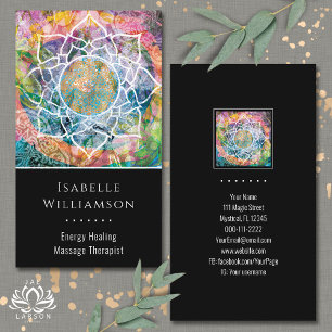 Mandala Zen Reiki Yoga Massage Heilige Spiritualit Visitenkarte