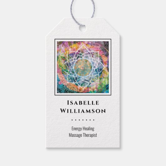 Mandala Zen Reiki Yoga Massage Sacro Spirituelle Geschenkanhänger (Vorderseite)