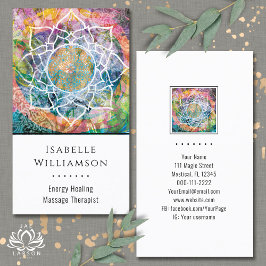 Mandala Zen Reiki Yoga Massage Sacro Spirituelle Visitenkarte