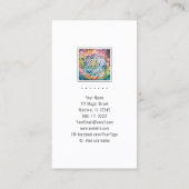 Mandala Zen Reiki Yoga Massage Sacro Spirituelle Visitenkarte (Rückseite)