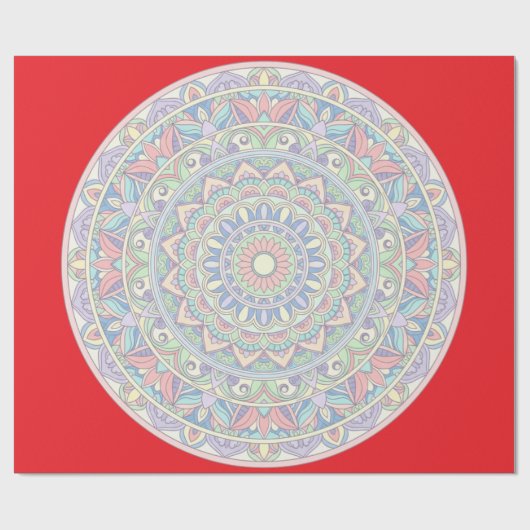 Mandala Zen Yoga Spiritual Geschenkpapier (Flach)