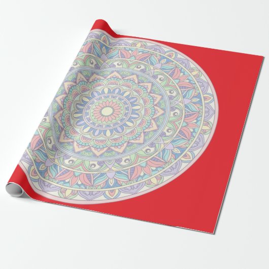 Mandala Zen Yoga Spiritual Geschenkpapier (Ungerollt)