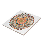 Mandala-Zickzack-Muster Fliese (Seite)