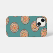 Mandala-Zickzack-Muster iPhone Hülle (Rückseite (Horizontal))