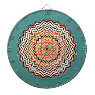 Mandala Zigzag Muster Dartscheibe