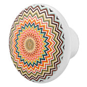 Mandala Zigzag Muster Keramikknauf (Rechts)