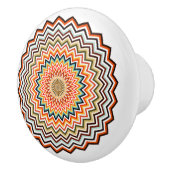 Mandala Zigzag Muster Keramikknauf (Rechts)