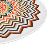 Mandala Zigzag Muster Schneidebrett (Ecke)