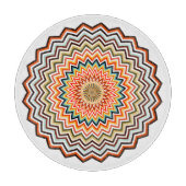 Mandala Zigzag Muster Schneidebrett (Vorderseite)