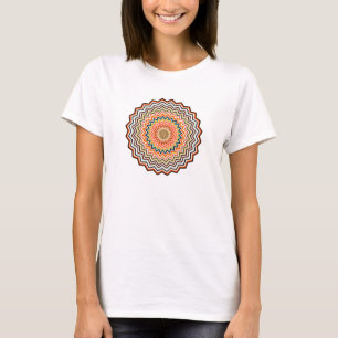 Mandala Zigzag Muster T-Shirt