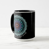 Mandala "Zuhause ist der Ort, an dem Sie wirklich Tasse (Vorderseite Links)