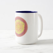 Mandala Zweifarbige Tasse (VorderseiteRechts)