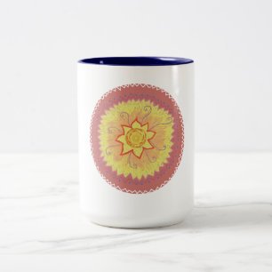 Mandala Zweifarbige Tasse
