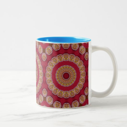 Mandala Zweifarbige Tasse (Rechts)