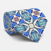 Mandalaherzen blau krawatte (Gerollt)