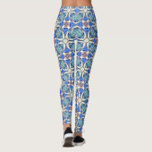 Mandalaherzen blau leggings (Rückseite)