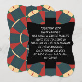 Mandalaic kaleidoscope einladung (Vorne/Hinten)