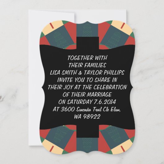 Mandalaic kaleidoscope einladung (Vorderseite)