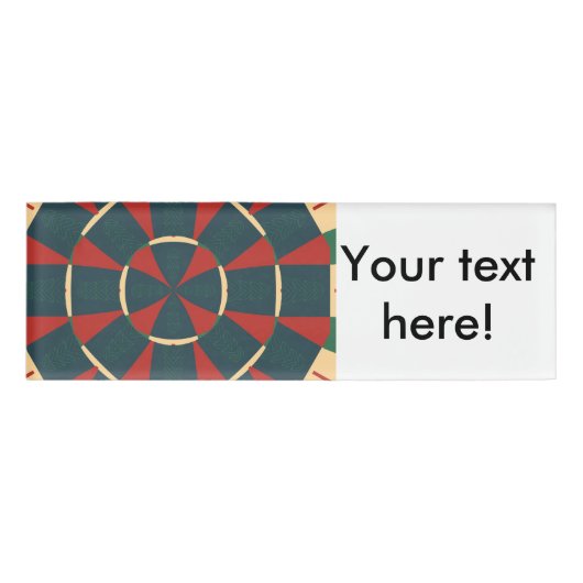 Mandalaic kaleidoscope namenschild (Vorderseite)