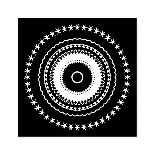 Mandalaik Gummistempel (Prägung)