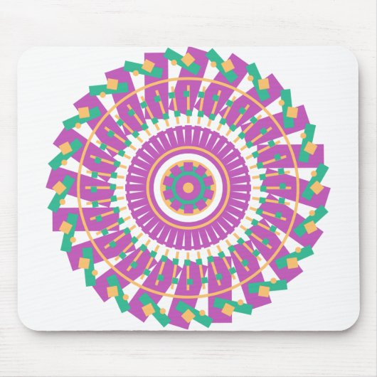 mandaläische geometrische Formen Mousepad (Vorne)