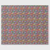 Mandalamuster bunter Marokkaner Geschenkpapier (Flach)