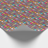 Mandalamuster bunter Marokkaner Geschenkpapier (Ecke)