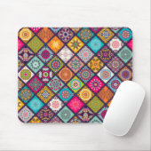 Mandalamuster bunter Marokkaner Mousepad (Mit Mouse)