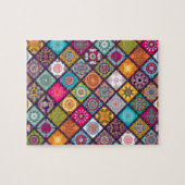 Mandalamuster bunter Marokkaner Puzzle (Horizontal)
