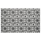 Mandalamuster, Schwarzes, weißes und Grau/Grau Stoff (Fat Quarter (45,7 x 55,9 cm))