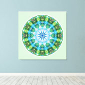 Mandalas aus dem Herzen der Transformation, Nr. 6 Leinwanddruck (Insitu (Holzboden))