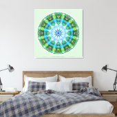 Mandalas aus dem Herzen der Transformation, Nr. 6 Leinwanddruck (Insitu (Schlafzimmer))