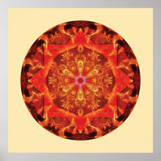 Mandalas aus dem Herzen der Transformation, Nr. 7 Poster (Vorne)